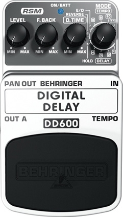 Педаль эффектов задержки / эха для гитар, бас-гитар и клавиш Behringer DD600