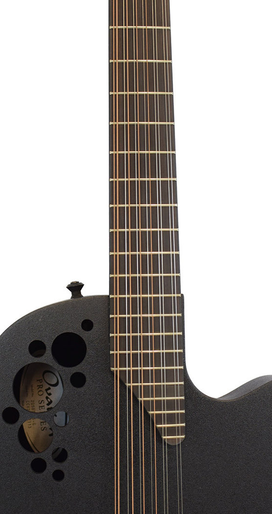 Двенадцатиструнная гитара OVATION 2058TX-5 ELITE TX 12-String Deep Contour Cutaway, Black Textured