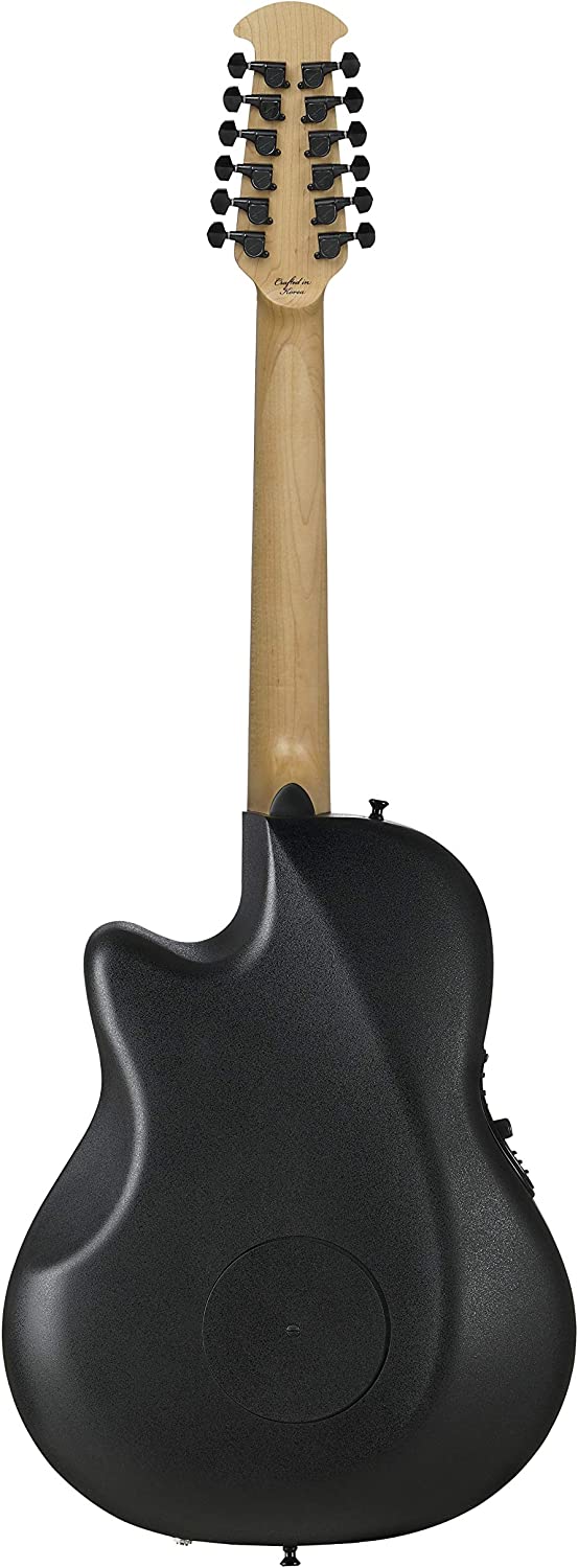 Двенадцатиструнная гитара OVATION 2058TX-5 ELITE TX 12-String Deep Contour Cutaway, Black Textured
