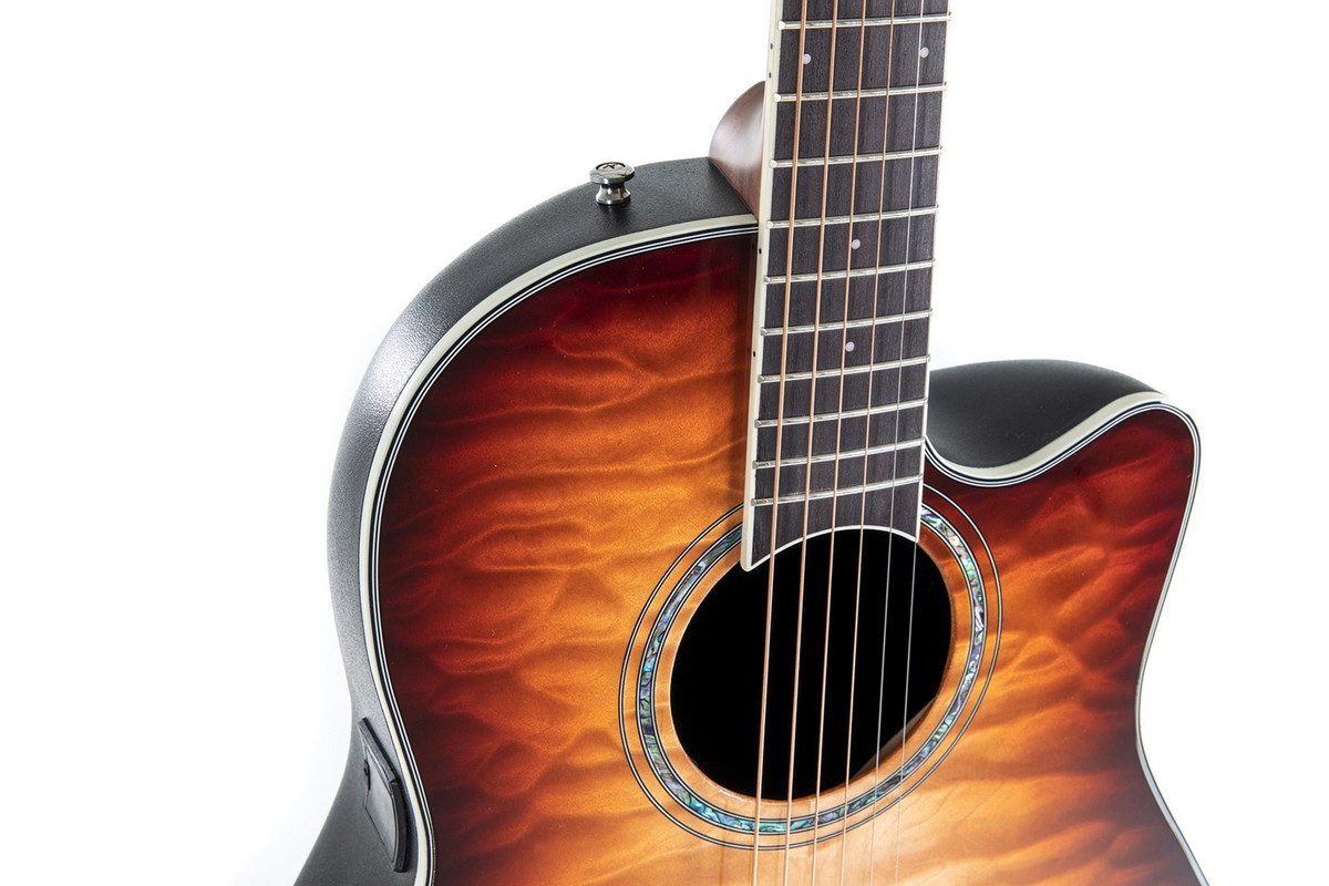 Электроакустическая гитара OVATION CS24X-7C Celebrity Standard Plus Mid Cutaway Cognac Burst Gloss