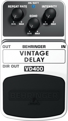 Педаль аналоговых эффектов задержки (дилей), стиль "винтаж" BEHRINGER VD400