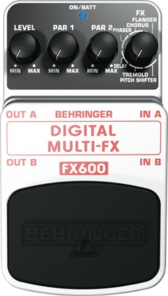 Педаль цифровых стерео мультиэффектов ( фленджер, хорус, фейзер и т.п.) BEHRINGER FX600