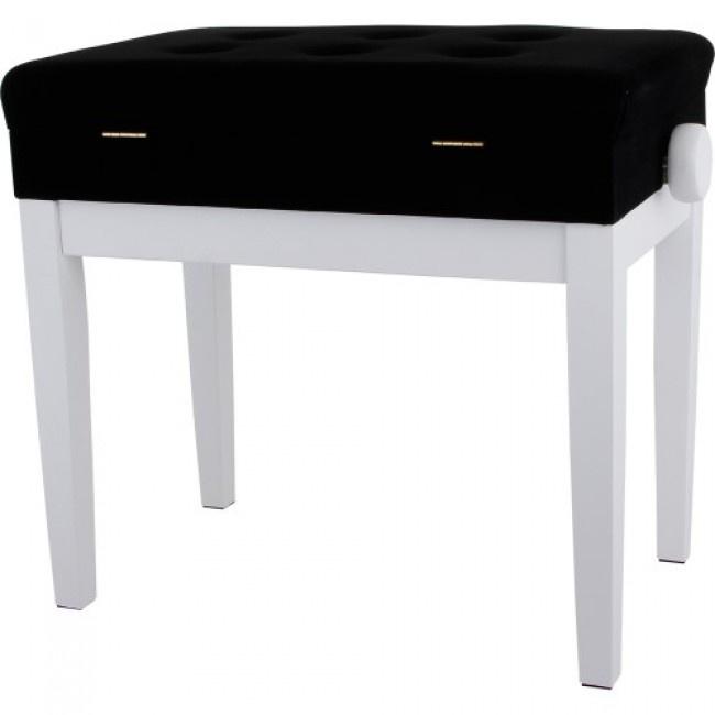 Банкетка GEWA Piano bench Deluxe Compartment White matt