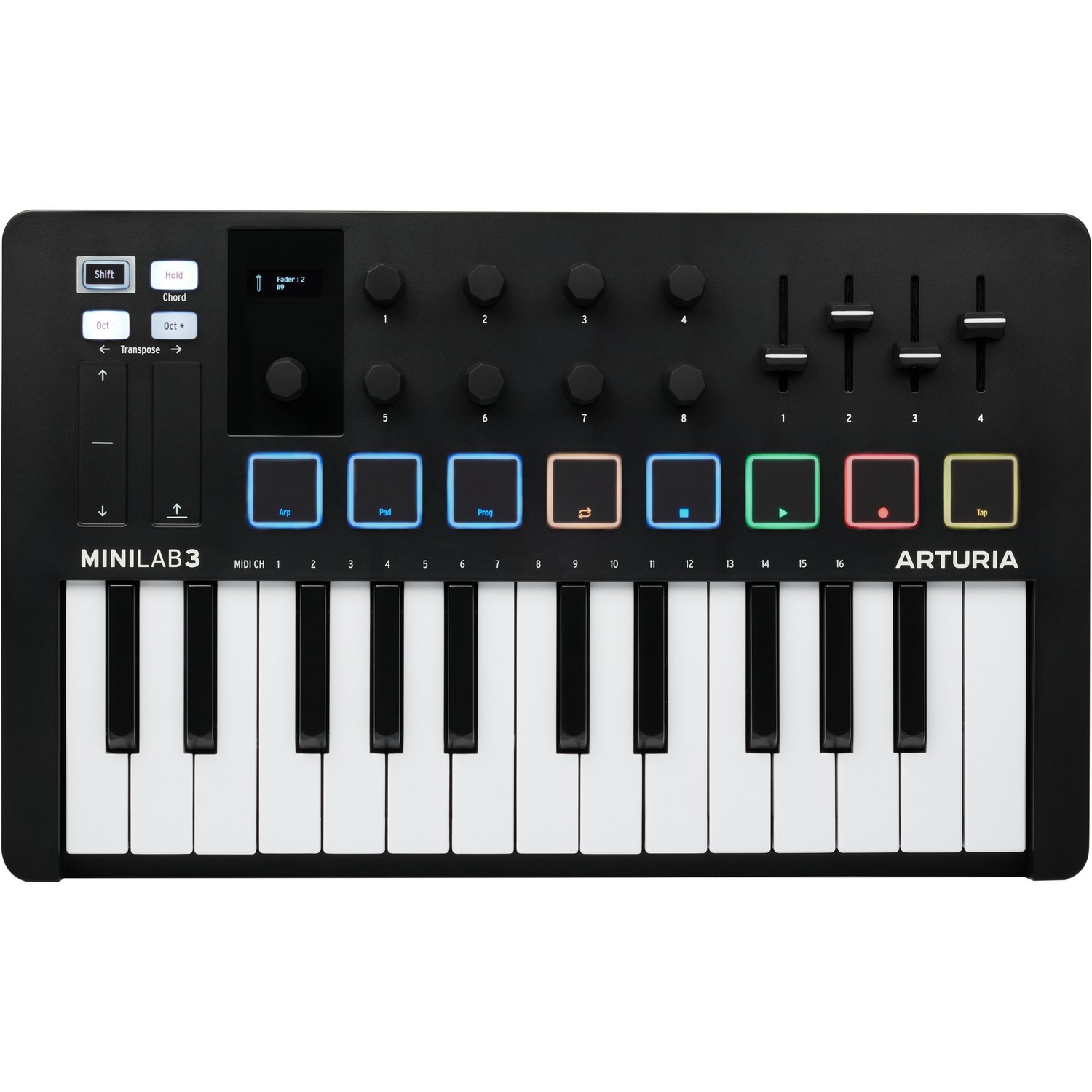 MIDI клавиатура Arturia MiniLAB 3 Black Edition