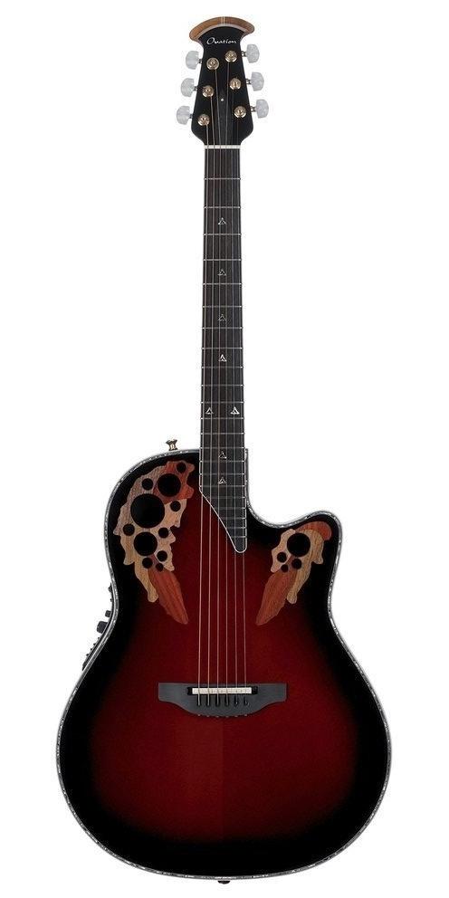 Электроакустическая гитара OVATION C1778LX-BCB Custom Elite LX USA Black Cherry Burst