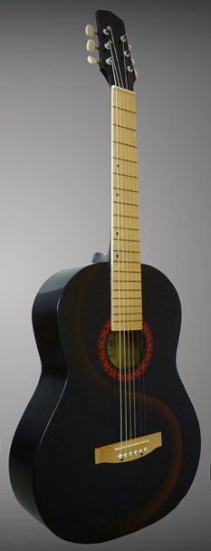 Классическая гитара Амистар Н-33 с красным рисунком