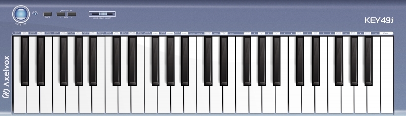 MIDI клавиатура Axelvox KEY49j blue
