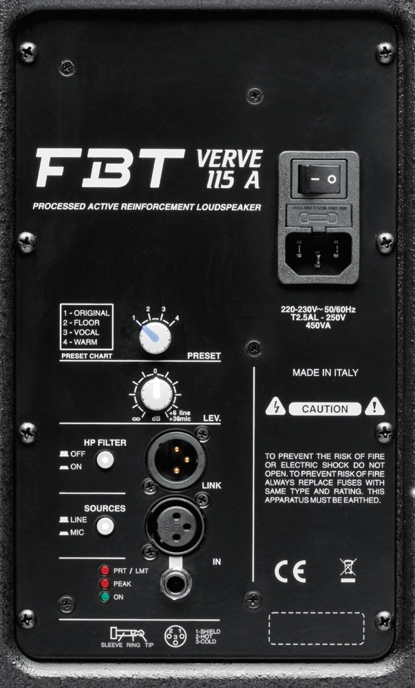 Активная акустическая система FBT Verve 115A
