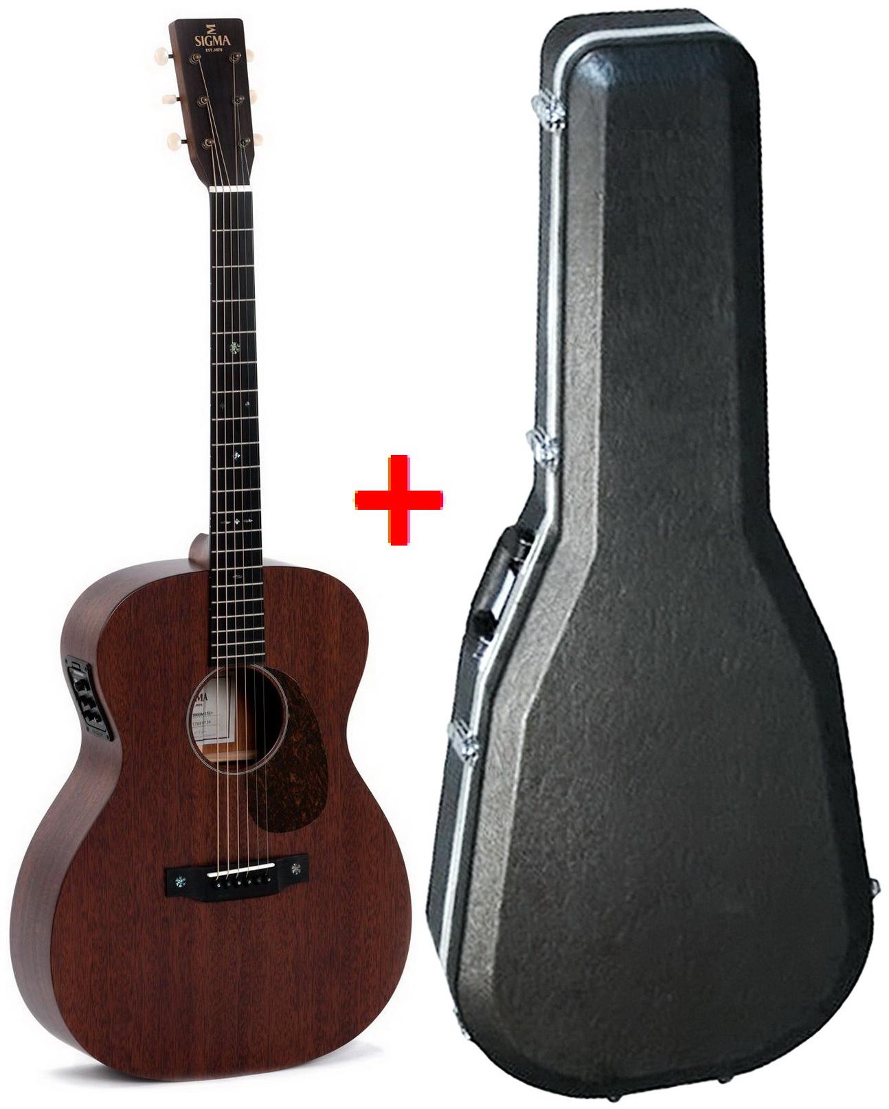 Электроакустическая гитара Sigma S000M-15E W/CASE