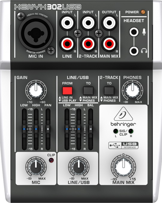 Микшер Behringer 302USB