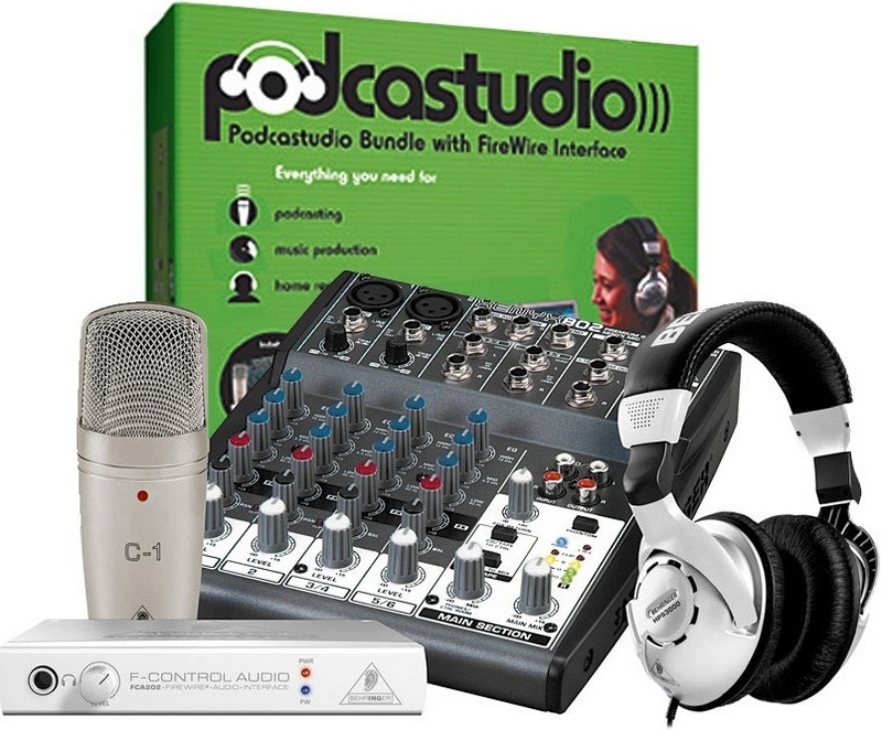 Комплект для записи Behringer PODCASTUDIO FIREWIRE