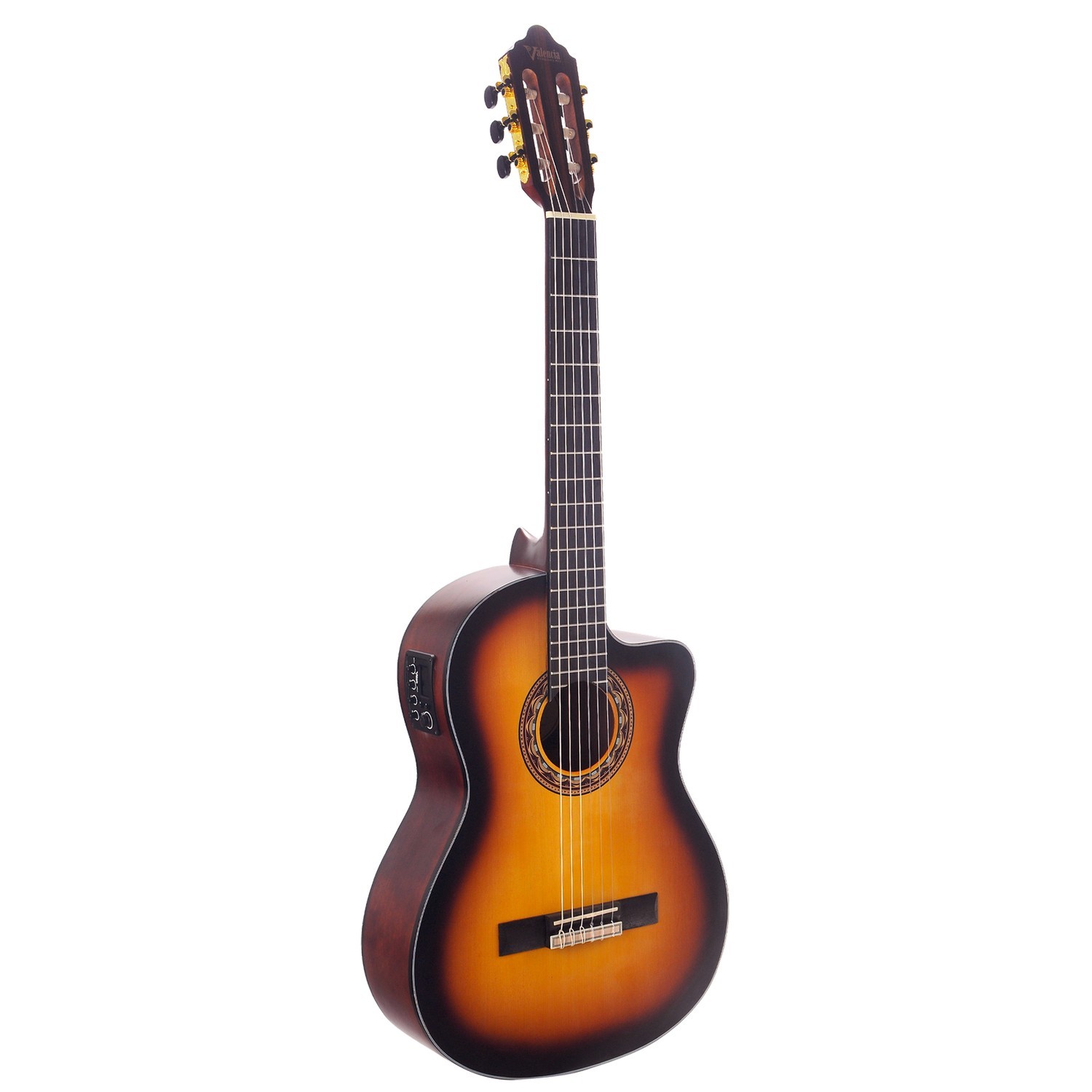 Электроклассическая гитара Valencia VC314CEASB