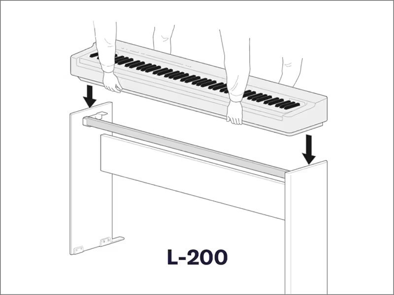 Подставка для цифрового пианино Yamaha L-200WH купить по выгодной цене ...