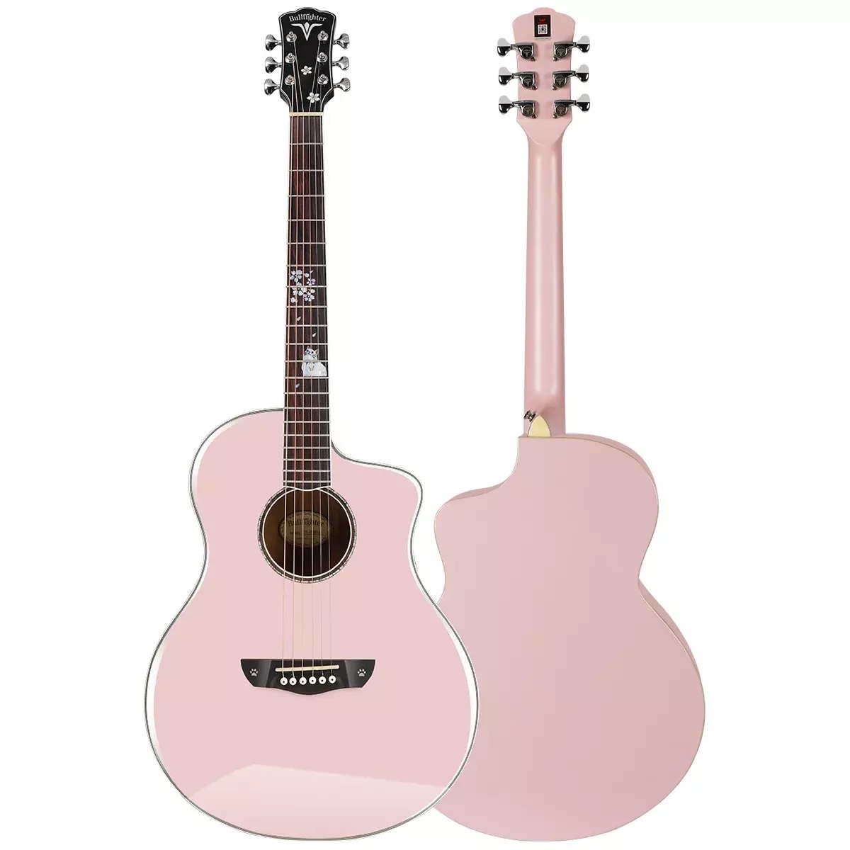 Акустическая гитара BULLFIGHTER DS-Civicat Pink