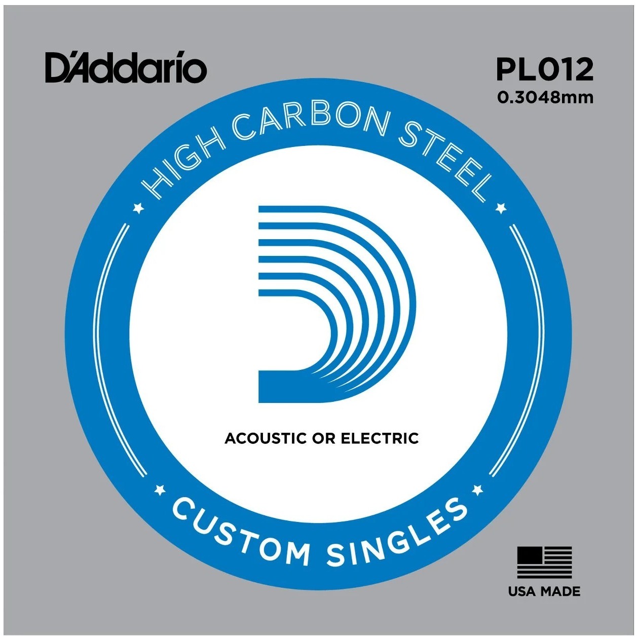 Одиночная струна D'ADDARIO PL012