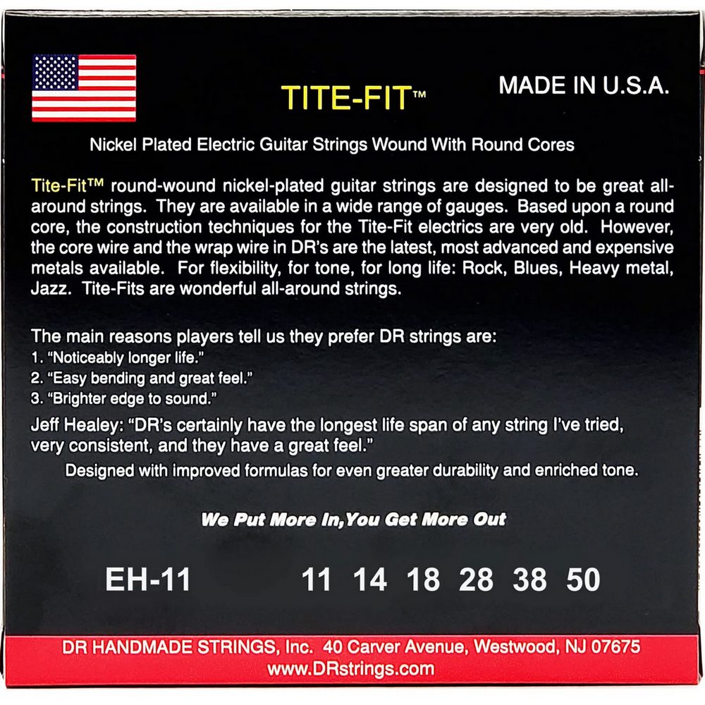 Струны для гитары DR EH-11-50
