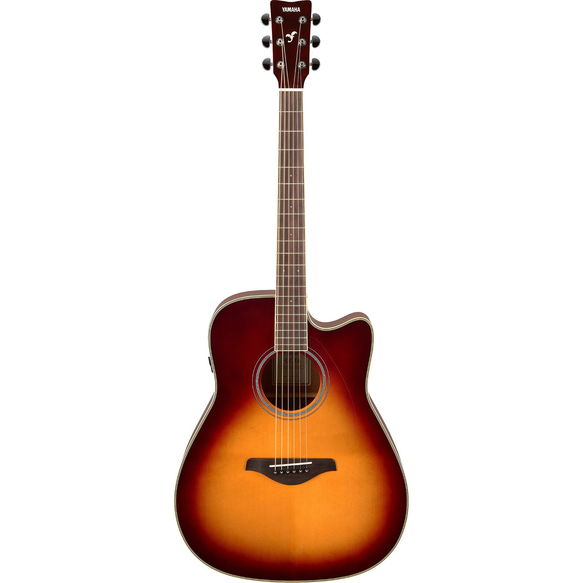 Трансакустическая гитара Yamaha FGC-TA BROWN SUNBURST