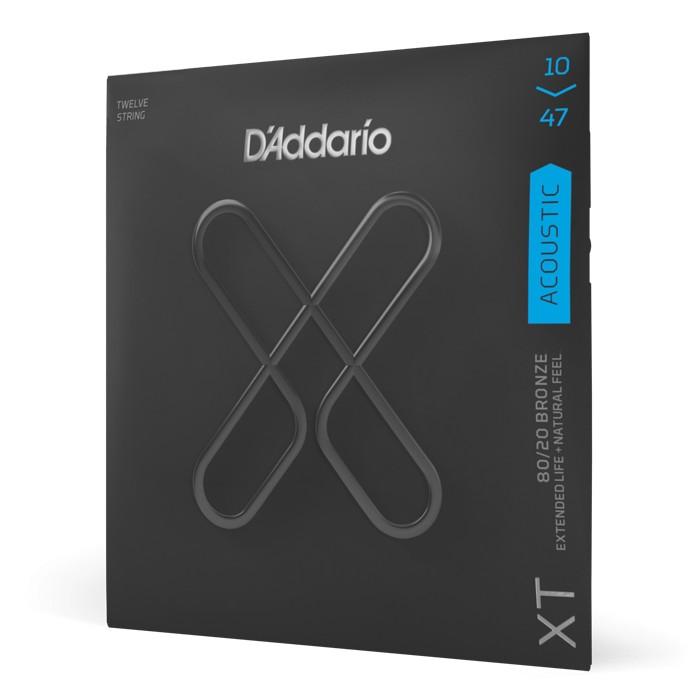 Струны для 12-струнной гитары D'Addario XTABR1047-12