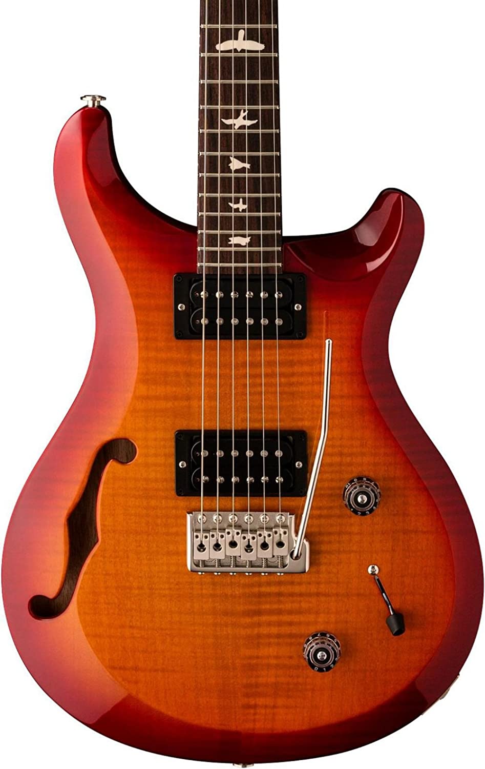 Электрогитара PRS S2 CUSTOM 22 SEMI-HOLLOW DARK CHERRY SUNBURST