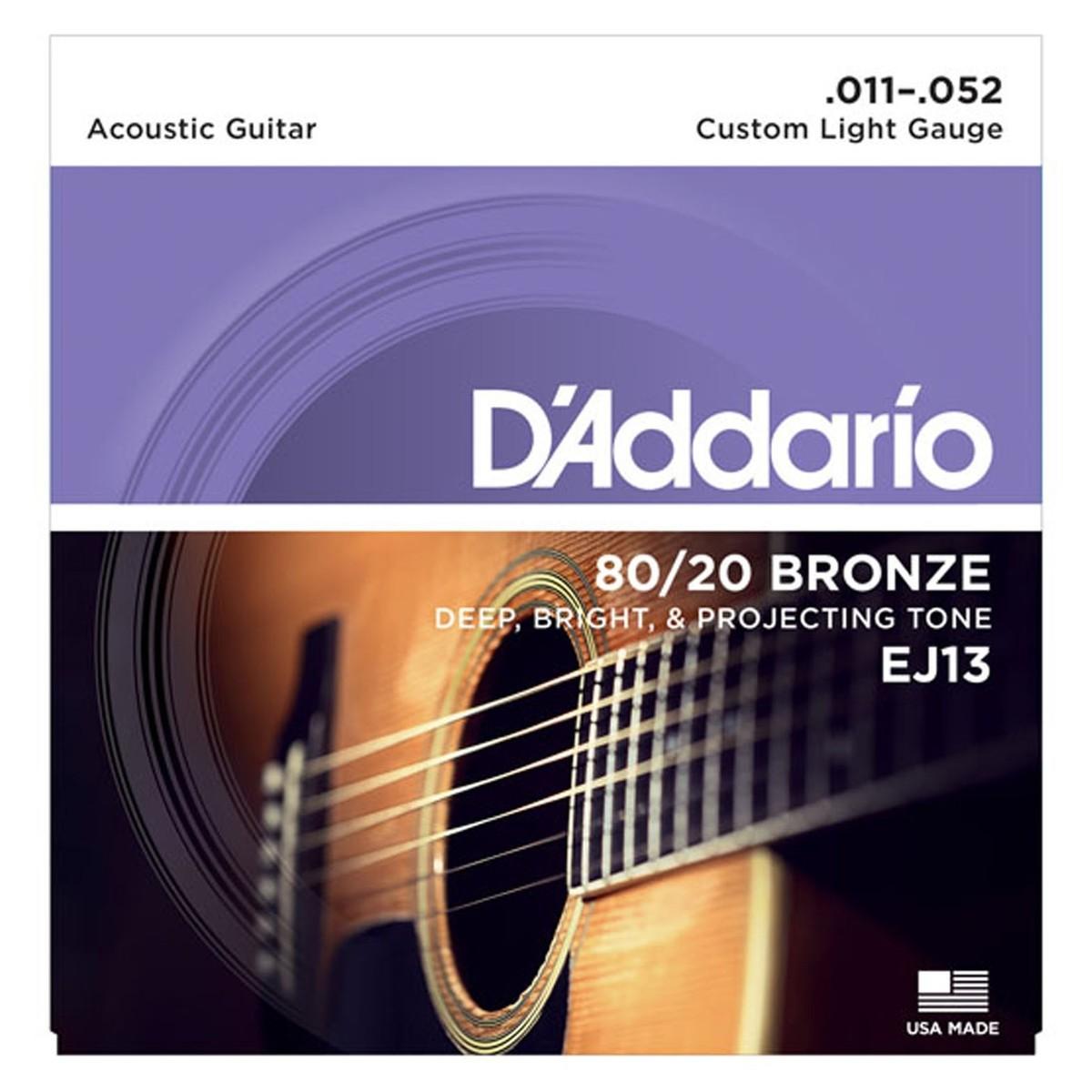 Струны для акустической гитары D'Addario EJ13