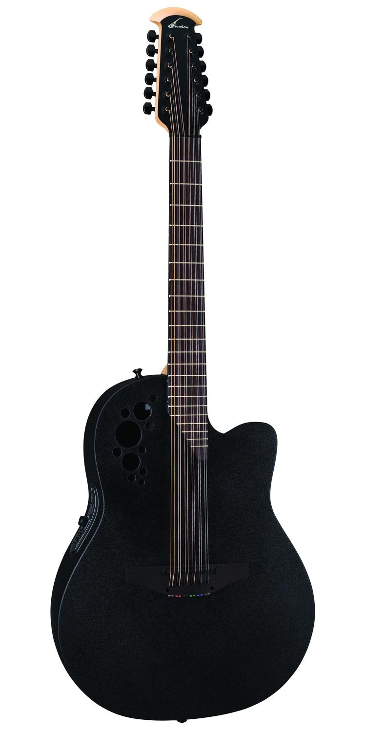 Электроакустическая гитара OVATION 2058TX-5 ELITE TX 12-String Deep Contour Cutaway, Black Textured