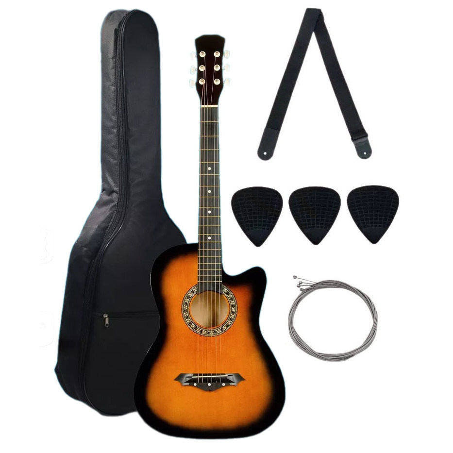 Фолк гитара комплект Jordani JD3810 SET SB