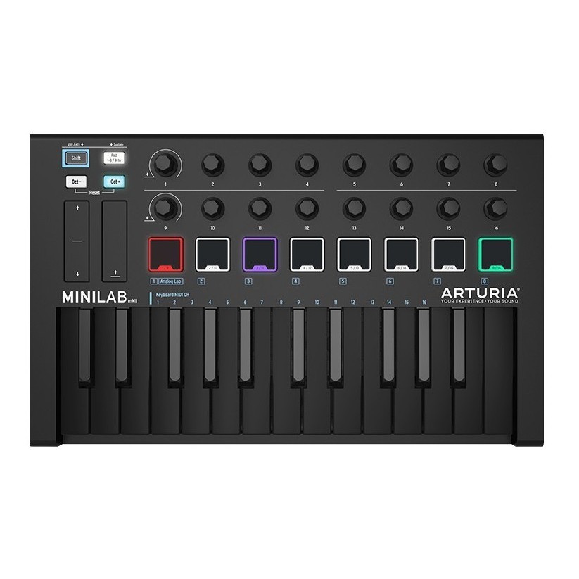 MIDI клавиатура Arturia MiniLab mkII Deep Black Edition