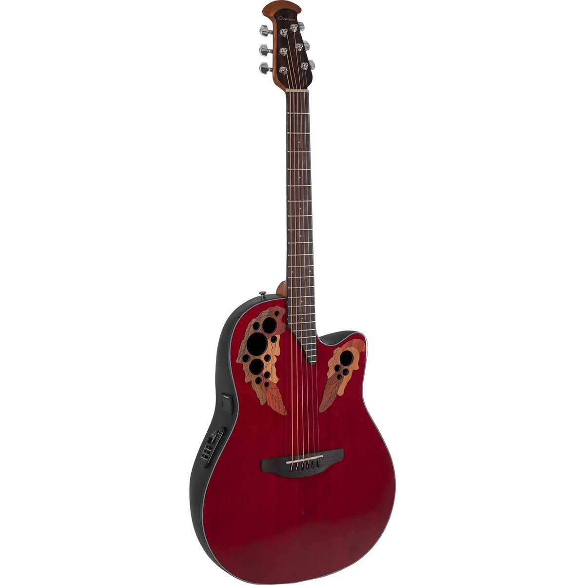 Электроакустическая гитара OVATION CE44-RR Celebrity Elite Mid Cutaway Ruby Red
