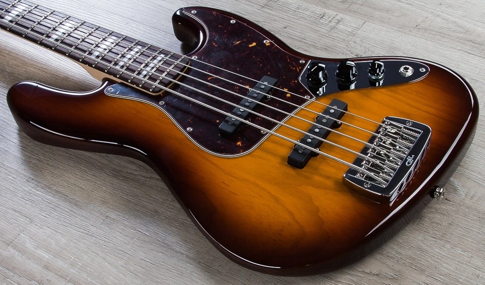 Бас-гитара G&L JB5 Old School Tobacco Sunburst CR