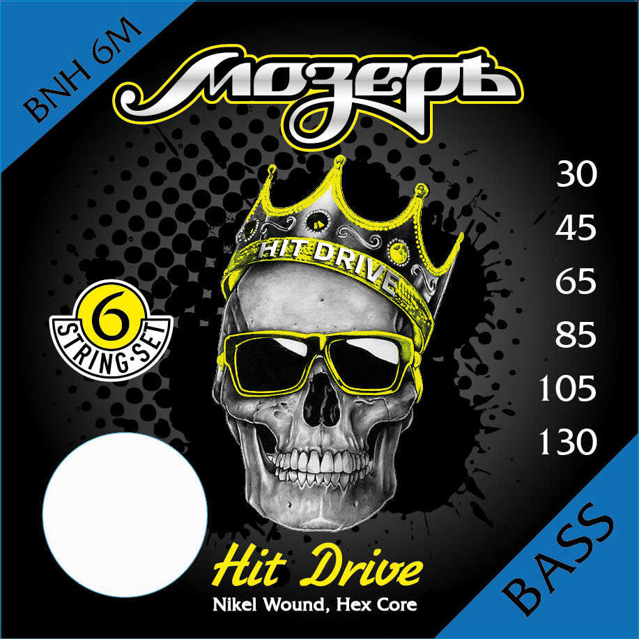 Струны для бас-гитары Мозеръ BNH-6М Hit Drive