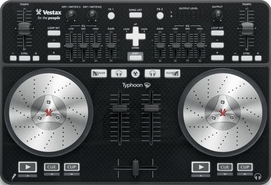 MIDI контроллер Vestax Typhoon Blk