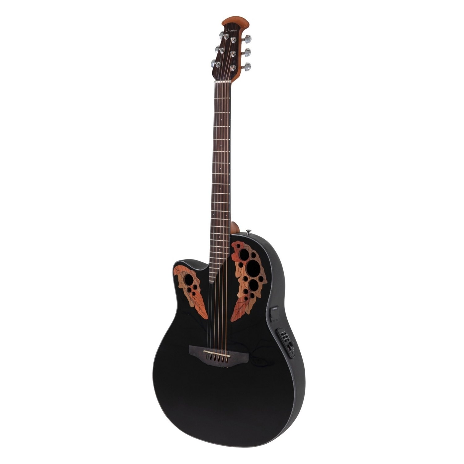 Электроакустическая леворукая гитара OVATION CE44L-5 Celebrity Elite Mid Cutaway Black