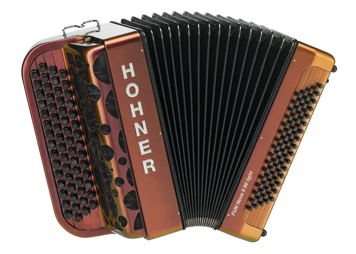 Баян HOHNER Fun Nova II 80 Iight (A7015) red to gold