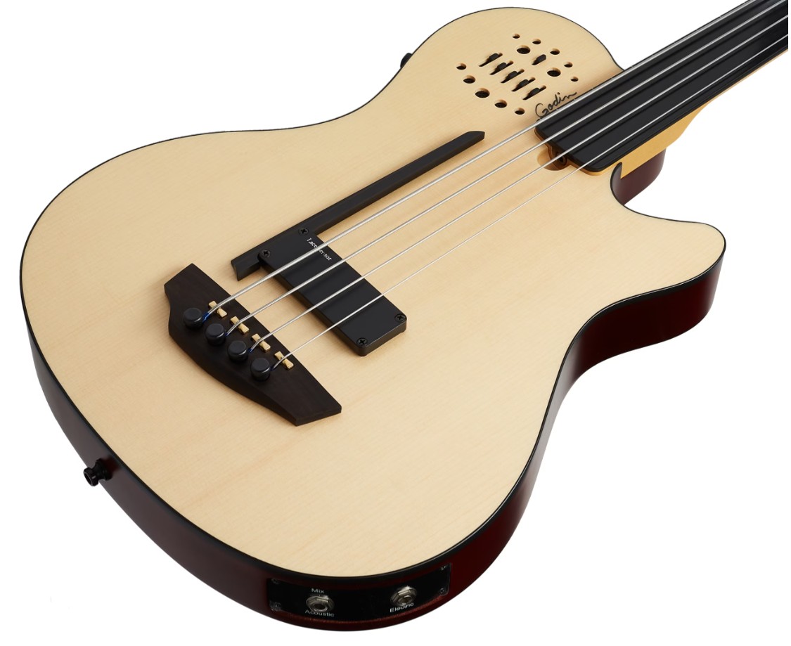 Бас-гитара Godin A4 Ultra Natural Fretless A/E
