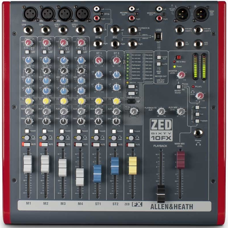 Микшер Allen&Heath ZED60-10FX