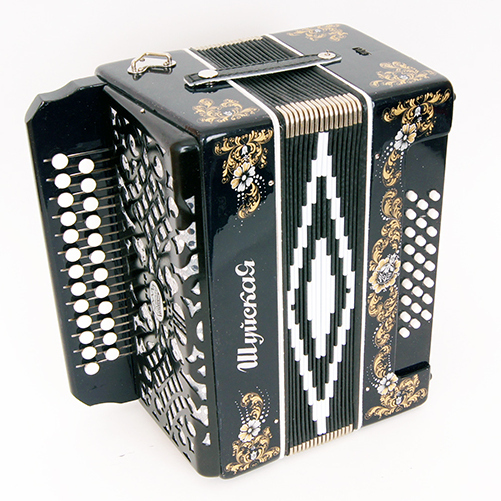 Гармонь Шуйская S32XL-A-BLACK 25х25-III-2 черная