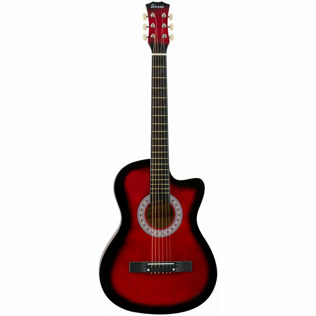 Акустическая гитара комплект TERRIS TF-3802C RD RD PACK 2
