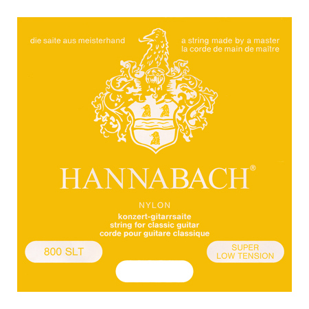 Струны для классической гитары Hannabach 800SLT Yellow SILVER PLATED