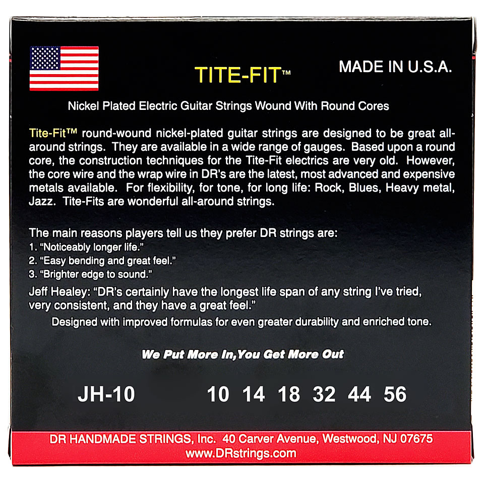 Струны для гитары DR JH-10