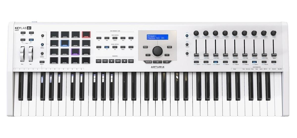 MIDI USB клавиатура Arturia KeyLab mkII 61 White