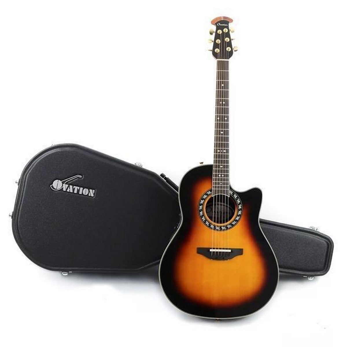 Электроакустическая гитара OVATION LEGEND E-A GITARRE W CASE 2077AX-1 SUNBURS