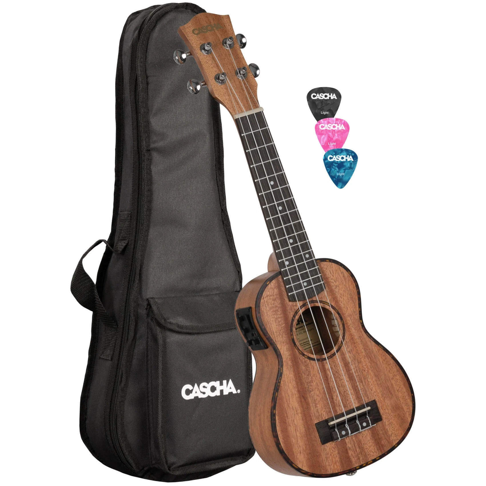 Электро-укулеле Cascha HH-2026E Mahogany Series