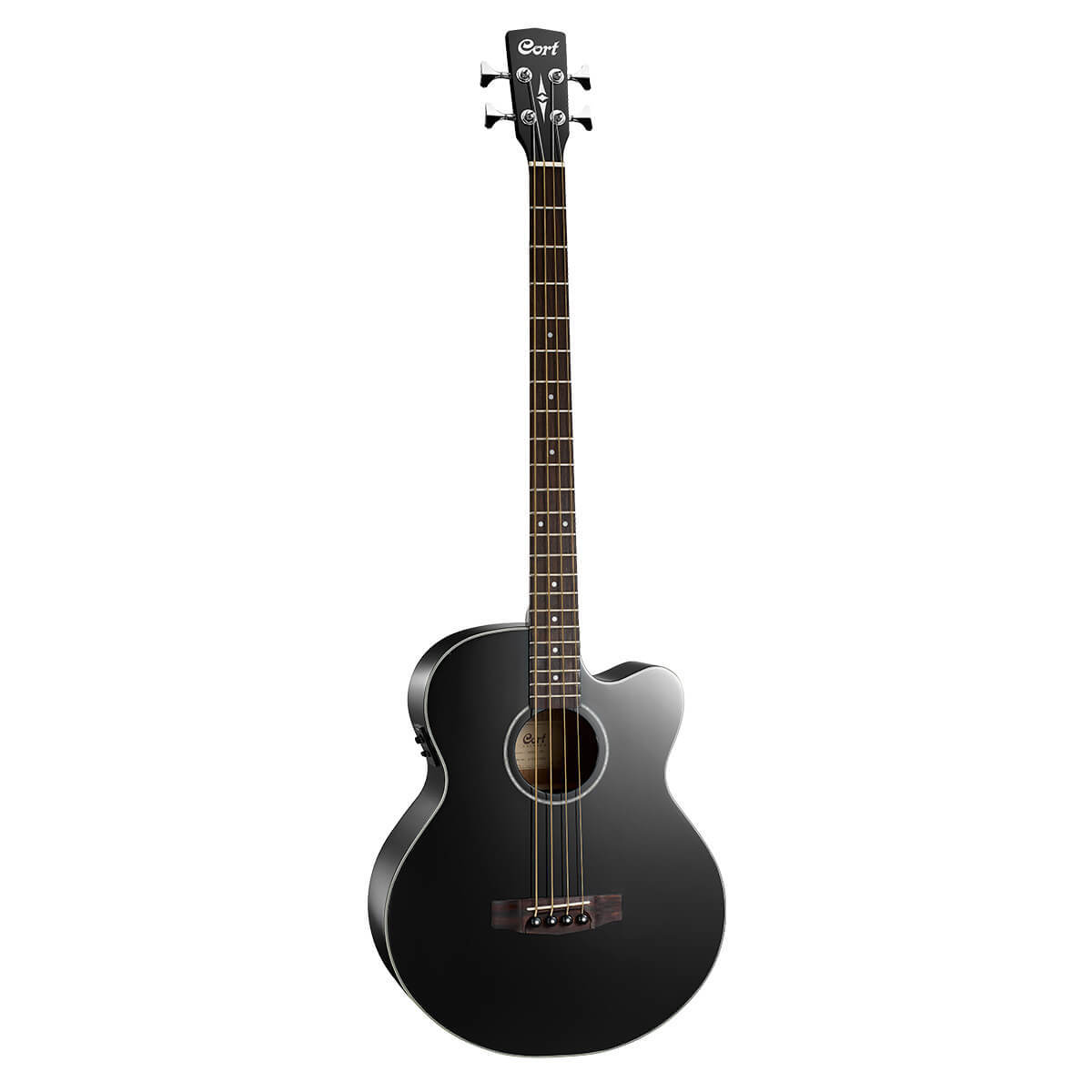 Акустическая бас-гитара Cort AB850F-BK-BAG Acoustic Bass Series