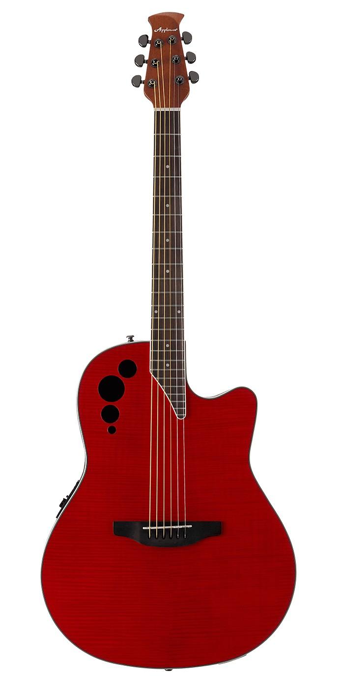 Электроакустическая гитара APPLAUSE AE44IIP-CHF Mid Cutaway Cherry Flame