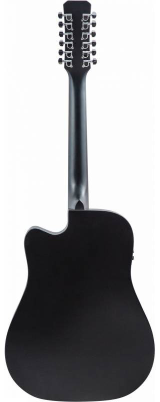 Двенадцатиструнная гитара JET JDEC-255/12 BKS