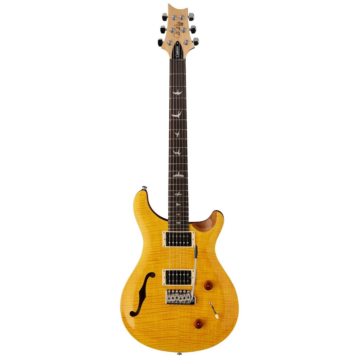 Электрогитара PRS SE Custom 22 Semi-Hollow body, Santana Yellow