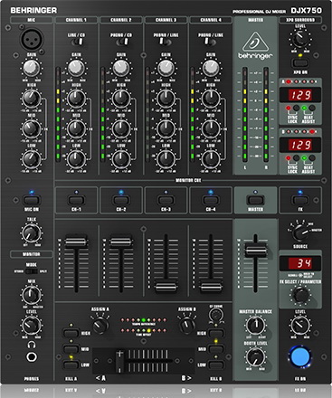 DJ микшер Behringer DJX750