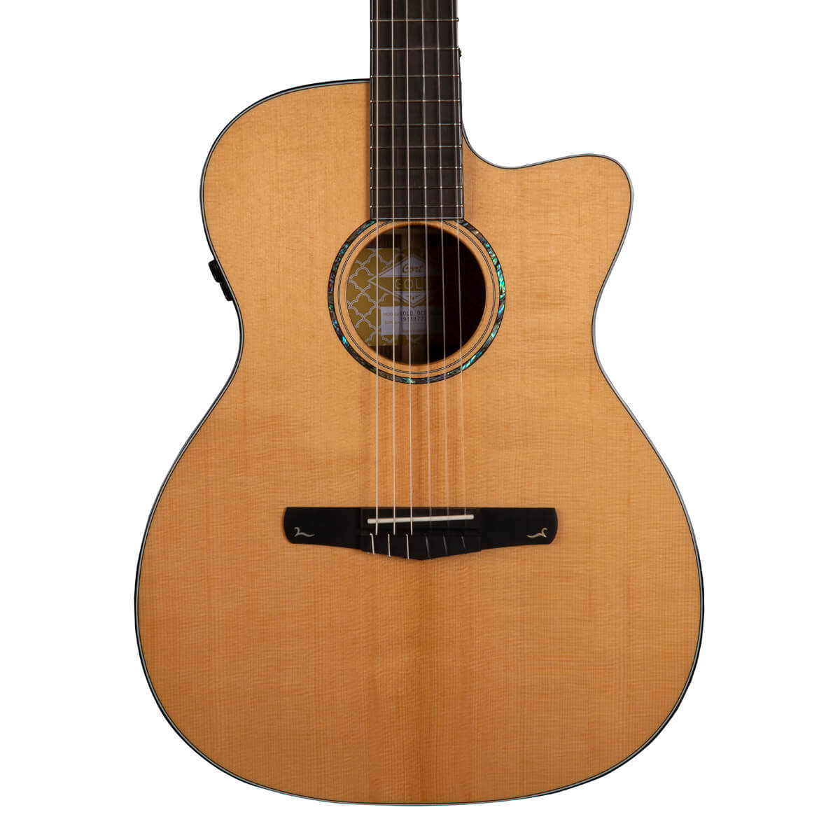 Электроклассическая гитара Cort Gold-OC8-NYLON-WCASE-NAT