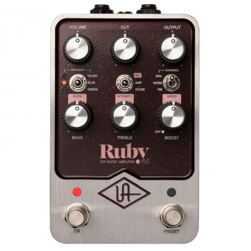 Педаль эффектов Universal Audio UAFX Ruby '63 Top Boost Amplifier