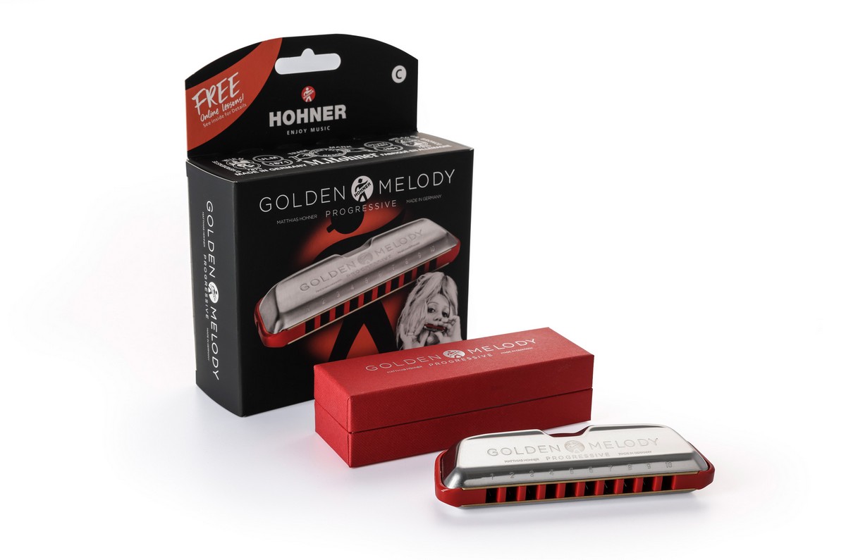 Губная гармошка HOHNER Golden Melody Progressive C-major